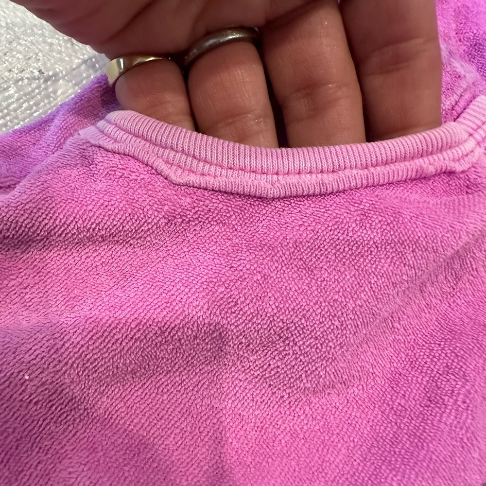 Butter- Pink Terry Cloth Bathing Suit Cover Up - Picture 6 of 11